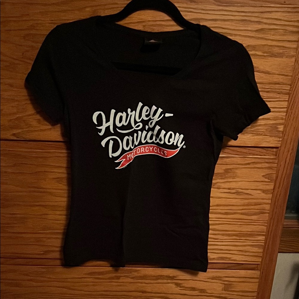 Harley-Davidson Black Fitted Short Sleeve Tee